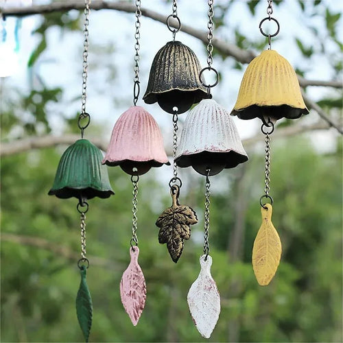 Japanese Style Flower Shaped Bell | Garden | Patio | Porch | Wind Chime