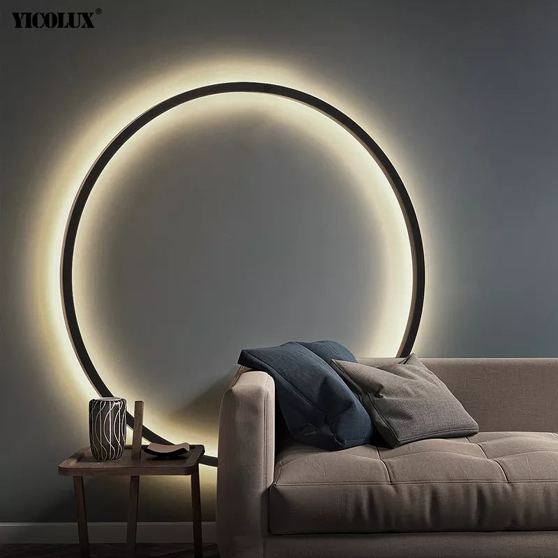 Modern Circle Shaped Wall Light | Mood Lighting | LED | USB | Color Changing
