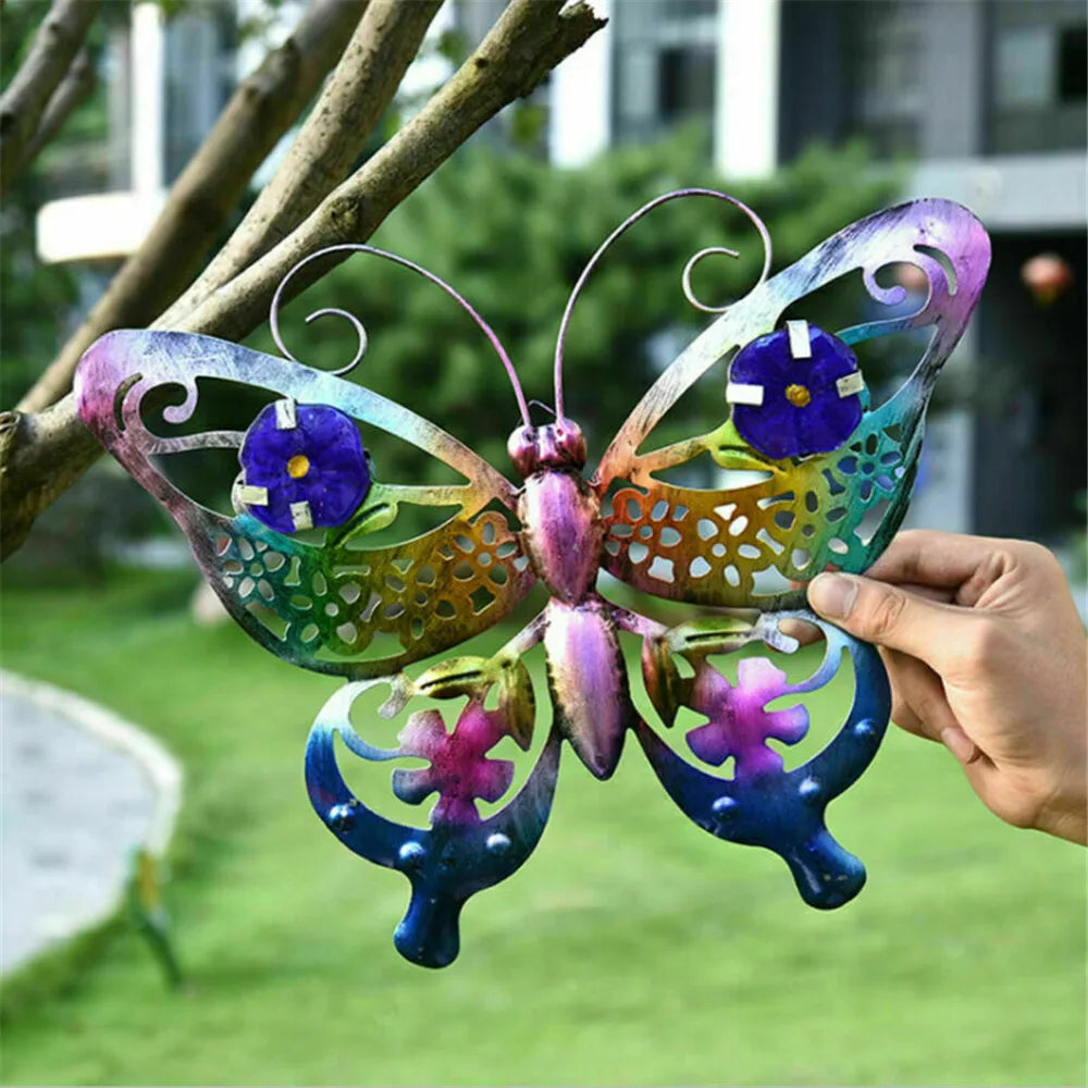 3D Metal Garden Decor | Butterfly | Crab | Flower | Hummingbird | Bee | Dragonfly | Vibrant | Wall Art