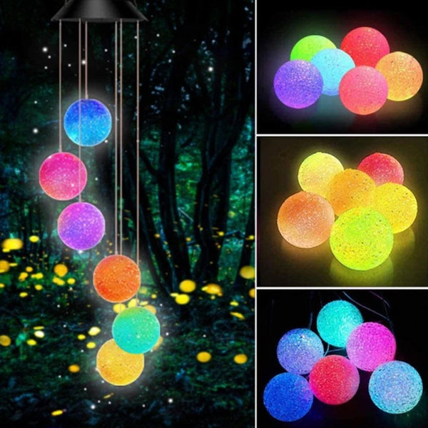 Colorful Ball | Outdoor Solar Light | Wind Chimes | LED | Wind Chimes